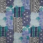 Tissu Toile Canvas Savannaé sur fond Bleu nuit