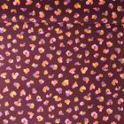 Tissu Jersey Bord Côte Mila motif léopard multicolore sur fond Bordeaux
