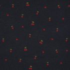Tissu Jersey Polycoton Cherry baby sur fond Bleu marine