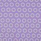 Tissu Polycoton  Rosace Pop vert fluo sur fond Violet