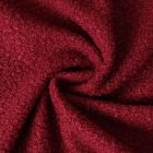 Tissu Fausse fourrure Bouclette Véra uni Bordeaux