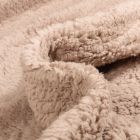  Tissu Fausse fourrure Doudou réversible uni Beige