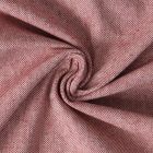 Tissu Toile de Coton aspect Lin Aubiane uni Rouge