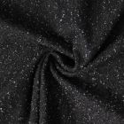 Tissu Jean Denim griffé Noir