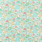 Tissu Liberty of London Betsy Bleu et vert - Par 10 cm