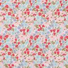 Tissu Liberty of London Poppy Daisy Bleu, rouge et rose - Par 10 cm