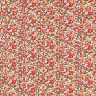 Tissu Liberty of London Betsy Ann Rouge, bleu, vert et jaune - Par 10 cm