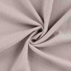 Tissu Nid d'abeille envers éponge uni Bambelux Taupe