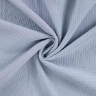 Tissu Nid d'abeille envers éponge uni Bambelux Bleu lavande