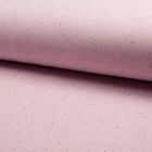 Tissu Sweat chiné multicolore envers minky Rose - Par 10 cm