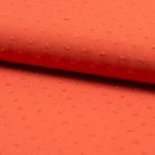 Tissu Plumetis Crépon de viscose Orange - Par 10 cm