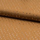 Tissu Viscose  Gouttes métallisées argentées Camel - Par 10 cm