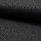 Tissu Jacquard polyviscose  extensible Chevrons noirs sur fond Gris anthracite - Par 10 cm