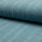 Tissu Maille Jersey rayures relief Bleu clair - Par 10 cm