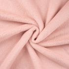 Tissu Fausse fourrure long poils lurex Rose