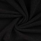 Tissu Fausse fourrure Mouton Elsa uni  Noir