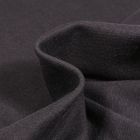 Tissu Jersey Bord côte uni Noir