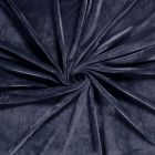 Tissu Velours d'ameublement extensible Alcéa uni Bleu acier