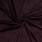 Tissu Velours d'ameublement extensible Alcéa uni Bordeaux
