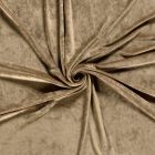 Tissu Velours d'ameublement extensible Alcéa uni Taupe