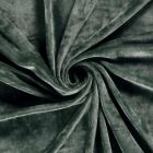 Tissu Velours d'ameublement extensible Alcéa uni Bleu canard