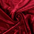 Tissu Velours d'ameublement extensible Cybèle uni Rouge