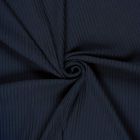 Tissu Jersey Viscose côtelé lourd Oréa uni Bleu marine