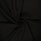 Tissu Jersey Viscose côtelé lourd Oréa uni Noir