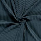 Tissu Jersey Viscose côtelé lourd Oréa uni Bleu indigo