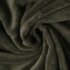 Tissu Doudou Nuvola uni Vert kaki