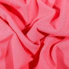 Tissu Crêpe Scuba extensible uni Rose - Par 10 cm