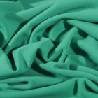Tissu Crêpe Scuba extensible uni Vert - Par 10 cm