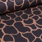 Tissu Jersey Milano Alvéoles sur fond Bleu marine - Par 10 cm