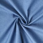 Tissu Jean Denim Seersucker uni Bleu jean