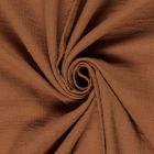 Tissu Double gaze Plumetis uni Brique