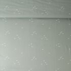 Tissu Popeline de Coton oiseaux Léanne sur fond Vert kaki clair