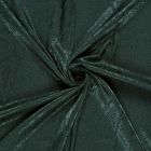 Tissu Jacquard satiné aspect  serpent sur fond Vert foncé