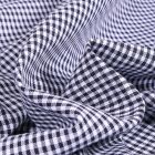 Tissu Vichy Mini carreaux 3 mm Bleu marine - Par 10 cm