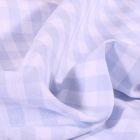 Tissu Vichy Grands carreaux 10 mm Bleu ciel - Par 10 cm