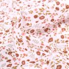 Tissu Coton imprimé Arty Eleoni tomette sur fond Blanc