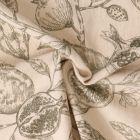 Tissu Toile Canvas Grana vintage Vert sur fond Beige