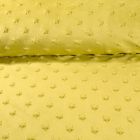 Tissu Minky Ultra doux Etoiles Vert Anis - Par 10 cm