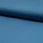 Tissu Popeline de coton unie Bleu jean - Par 10 cm