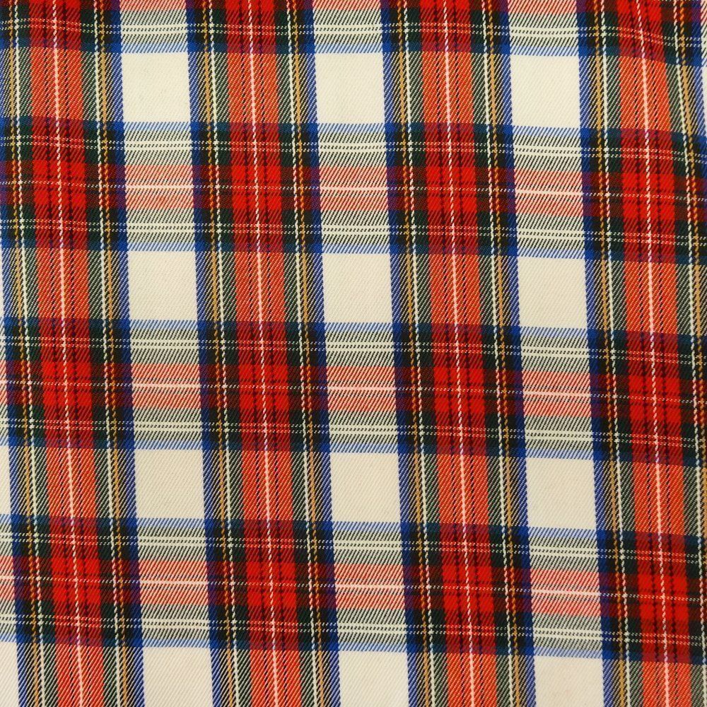 Tissu Coton Imprimé écossais (tartan) Vert Et Bleu - Vente Au Mètre, Pour Rideaux, Vêtements, Déco