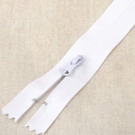 E-Goal Lot De 20 Pièces Fermetures Éclair Nylon 30 Cm - Zippers Couture De Haute Qualité (Blanc)
