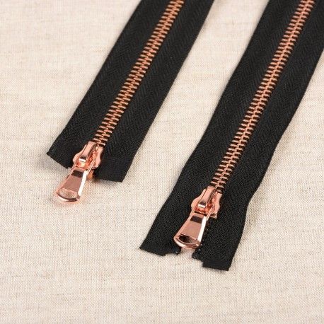 Fermeture à Glissière En Métal à Extrémité Ouverte, Double Curseur, Fermeture à Glissière Bidirectionnelle, Réparation De Manteau De Veste De Subdivision, Accessoires De Couture Bricolage, 5 #, 70cm