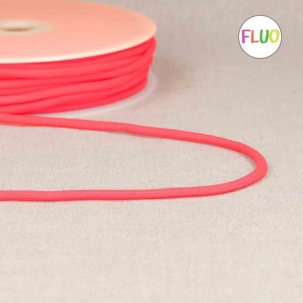 Cordon Coton Ciré Fin Rose 05 Mm 100 M. - FR