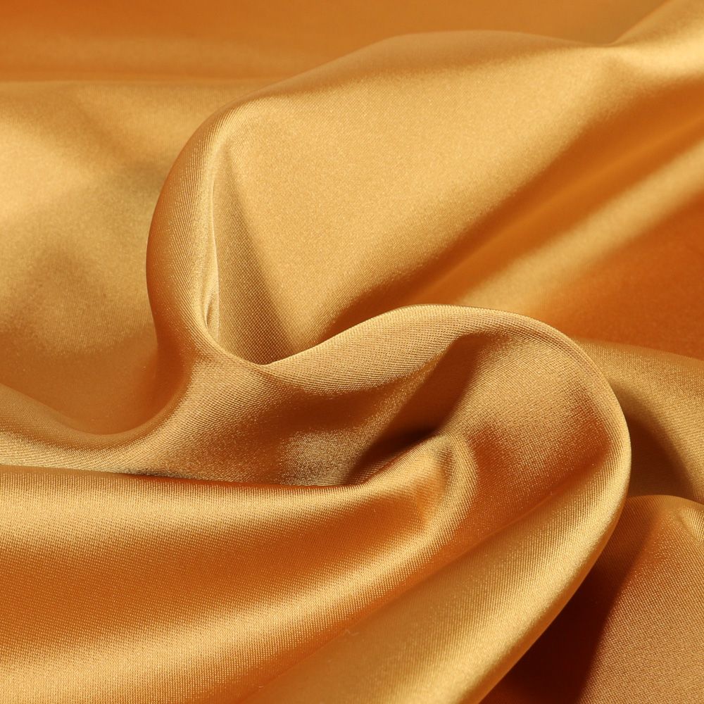 Tissu Satin Duchesse extensible Doré Par 10 cm