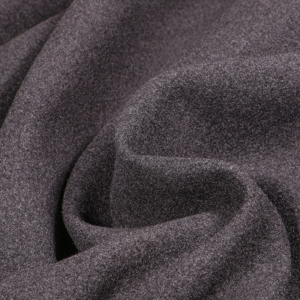 Tissu Caban Noir Imitation Laine - 1.50m De Large - Vente Au Mètre (lot)