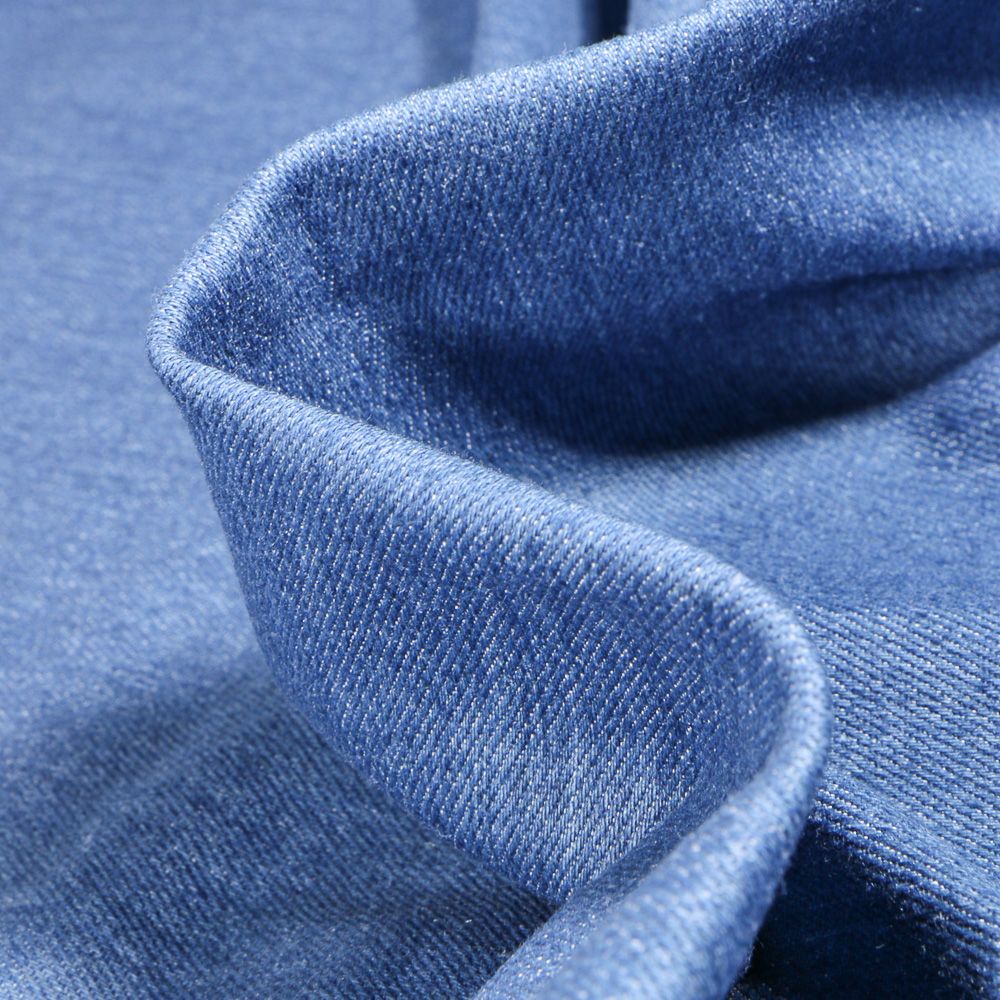 Tissu Jean épais extensible Bleu Par 10 cm